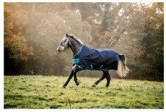 Horseware Regendecke Bravo 12 Turnout Blau 130 cm – Bild 1 von 4