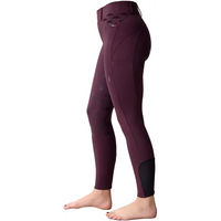 Produktbild von Horseware Reitleggings Full Grip für Damen in Rot mit Silikonbeschichtung