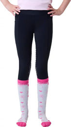 Horseware Reitleggings Full Grip für Kinder in Schwarz aus Stoff – Bild 1 von 1