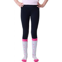 Produktbild von Horseware Reitleggings Full Grip für Kinder in Schwarz aus Stoff