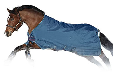 Produktbild von Horseware Rhino Original Regendecke für Pferde mit VARI-Layer Technologie in Navy Blau Größe M