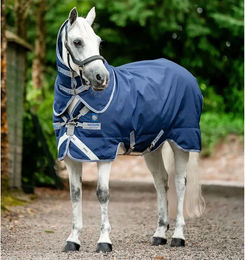 Horseware Rhino Plus Outdoor-Decke für Ponys aus Polyester in Blau oder Grau – Bild 1 von 2