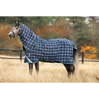 Produktbild von Horseware Rhino Plus Turnout Pferdedecke Navy Check Größe 145 cm