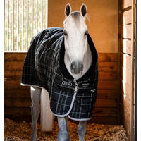 Produktbild von Horseware Rhino Stall Decke in Schwarz Grau Weiß - 100 g