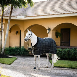 Horseware Rhino Stalldecke für Pferde aus Polyester in Schwarz Grau Weiß - 100 g – Bild 1 von 2