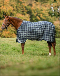 Horseware Rhino Turnout Weidedecke für Pferde Größe 130 Hunter Check Green und Navy 0g – Bild 1 von 1