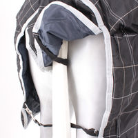 Produktbild von Horseware Rhino Wug Turnout Pferdedecke mit Vari Layer 450g Schwarz Grau Weiß