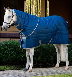 Produktbild von Horseware Ripstop Plus Stalldecke für Pferde Blau 550g