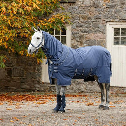 Horseware Show Ready Decke für Pferde in Blau mit Bambus – Bild 1 von 13
