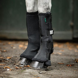 Horseware Show Ready Wraps Gamaschen für Warmblut in Schwarz-Silber mit 3D-Airmesh – Bild 1 von 1