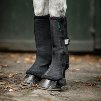 Produktbild von Horseware Show Ready Wraps Gamaschen für Warmblut in Schwarz-Silber mit 3D-Airmesh