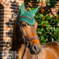Produktbild von Horseware Signature Fliegenfängermütze für Ponys aus Baumwolle Grün