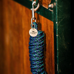 Horseware Signature Führstrick mit Karabinerhaken für Pferde in Navy/Hunter Green - 2 m – Bild 1 von 4