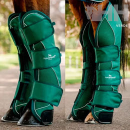 Produktbild von Horseware Signature Geschlossene Gamaschen für Ponys aus Polyester Grün 4er Pack