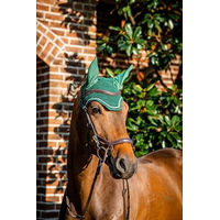 Produktbild von Horseware Signature Ohrennetz für Pferde aus Baumwolle Grün