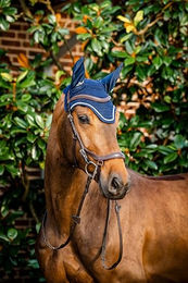 Produktbild von Horseware Signature Ohrennetz für Pferde Navy Blau