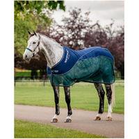 Produktbild von Horseware Signature Sport Cooler Fliegen- und Abschwitzdecke für Pferde in Blau und Grün 145 cm - 1 Stk.