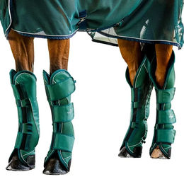 Horseware Signature Travel Boots Transportgamaschen für Ponys aus Polyester in Grün 4er-Set – Bild 1 von 8