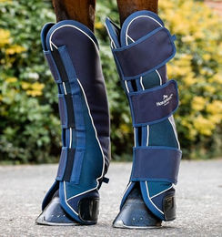 Horseware Signature Travel Boots Transportgamaschen für Warmblut in Blau aus Polyester – Bild 1 von 9