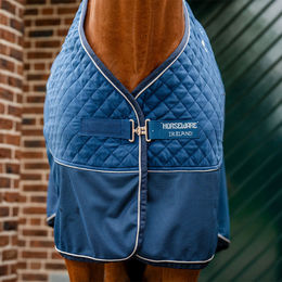 Horseware Signature Travel Cooler Pferdedecke aus Fleece in Blau – Bild 1 von 6
