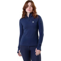 Produktbild von Horseware Stride Damen Reitshirt mit Reißverschluss Blau Winter Grösse M