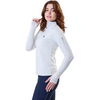 Produktbild von Horseware Stride Damen Reitshirt mit Reißverschluss Winter Grau Weiß XS