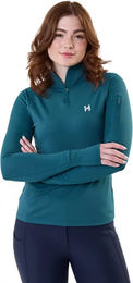 Horseware Stride Damen Reitshirt mit Reißverschluss Winter Grün Größe L – Bild 1 von 1