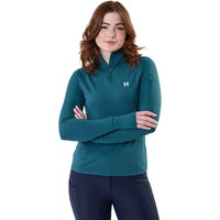 Produktbild von Horseware Stride Damen Reitshirt mit Reißverschluss Winter Grün Größe L