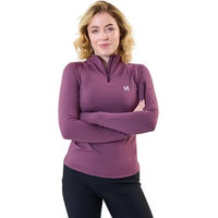 Produktbild von Horseware Stride Damen Reitshirt mit Reißverschluss Winter Lila Größe M