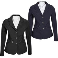Produktbild von Horseware Wettkampfjacke Damen aus Polyester wasserabweisend Blau Schwarz XL