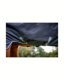 Horseware Winterdecke Bravo 12 Original Turnout Pferdedecke Medium Blau Silber - 250 g – Bild 1 von 3