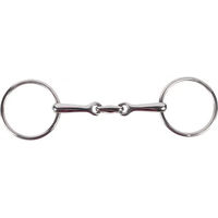 Produktbild von Horze 2-Ring Gebiss aus Edelstahl in Silber für Pferde