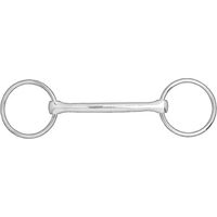 Produktbild von Horze 2-Ring Gebiss aus Edelstahl in Silber für Pferde