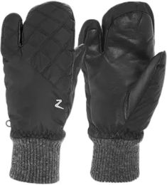 Produktbild von Horze 3-Finger-Fäustlinge für den Winter wasserabweisend Schwarz Unisex