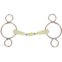Produktbild von Horze 3-Ring Gebiss aus Edelstahl in Silber
