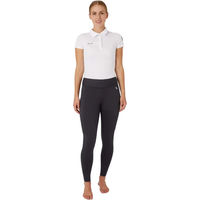Produktbild von Horze Active Damen Thermoreitleggings Winter mit Handytasche Blau Größe 44