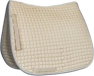Produktbild von Horze Adepto Sattelunterlage für Dressurpferde aus Baumwolle Beige