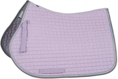 Produktbild von Horze Adepto Sattelunterlage für Pferde aus Baumwolle in Rosa und Lila Größe M