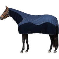 Produktbild von Horze Aircool 3D Outdoor-Pferdedecke mit abnehmbarer Halskappe in Blau