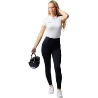 Produktbild von Horze Anya Reitleggings Damen mit Vollbesatz Blau Größe 38