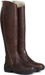 Produktbild von Horze Aspen Winterreitstiefel Damen aus Leder wasserdicht Braun