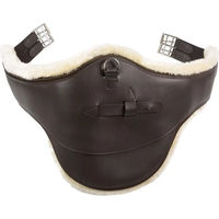 Produktbild von Horze Atlanta Stollenschutz-Sattelgurt mit Fleecefutter und Kunstleder in Braun oder Schwarz 110 cm