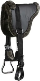 Horze Bareback Sattel aus Kunstleder für Warmblut in Schwarz oder Grau – Bild 1 von 2