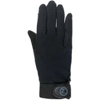 Produktbild von Horze Basic Reithandschuhe Polygrip aus Baumwolle Schwarz XL Unisex