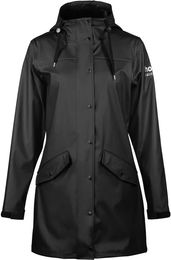 Produktbild von Horze Billie Regenjacke für Damen aus Kunstleder wasserdicht Schwarz