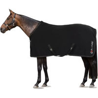 Produktbild von Horze Cairo Infrarot-Trockendecke für Pferde aus Fleece Schwarz Größe 145