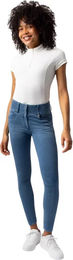 Horze Carolyn Damen Denim Vollbesatzreithose mit Vollgrip in Blau Grösse 42 – Bild 1 von 5