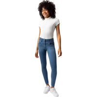 Produktbild von Horze Carolyn Damen Denim Vollbesatzreithose mit Vollgrip in Blau Grösse 42