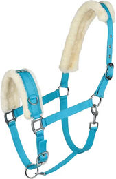 Produktbild von Horze Caveçon für Pferde aus Polyester in Blau für Ponys