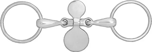 Horze Chantilly 2-Ring Gebiss aus Edelstahl in Silber für Pferde – Bild 1 von 1